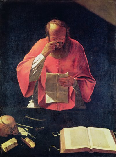 St. Jerome reading by Georges de La Tour